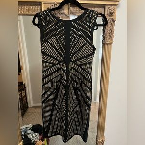 Black and Gold New Years Eve Dress